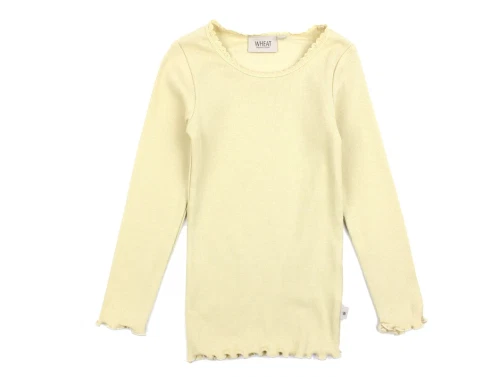 Wheat yellow dream t-shirt rib lace
